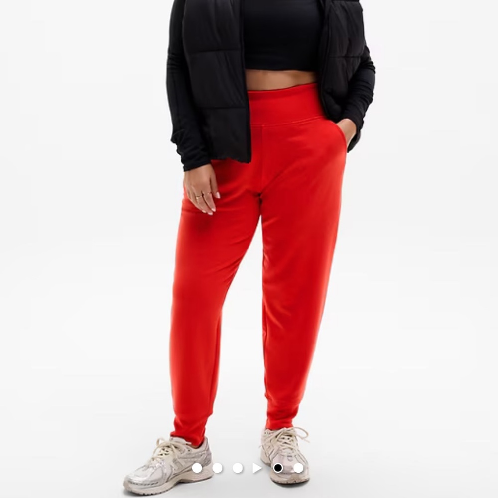 Athleta NWT Coaster Luxe waffle high rise joggers